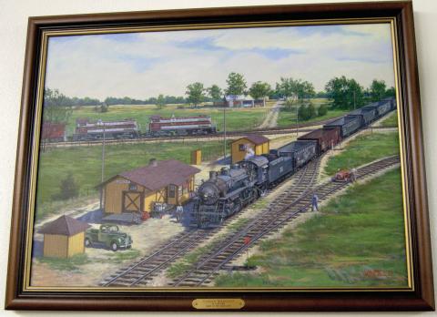 Noted artist creates piece for Carona Depot