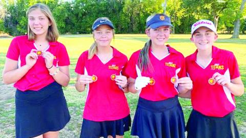 Lady Titan Golf third in opener
