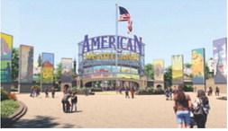 Proposed entrance to the American Heartland theme park. Gene Bicknell has filed a civil suit against three associates. Photo courtesy of American Heartland.