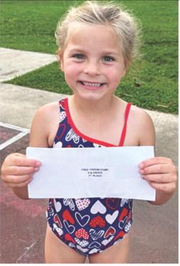 Brylynn Midgett was the winner of the seven and under division of the Columbus Recreation Free Throw contest at the Freedom Fest celebration, June 27, at the City Park. Courtesy photo.