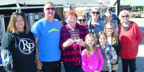 The family of Fred Sill were at the Columbus Day Vehicle Show for the presentation of “The Freddy” in honor of his being responsible for the founding of the annual car show.