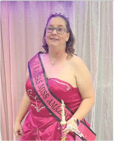 Sarah Smittle of Columbus will represent the State of Kansas at the National Miss Amazing pageant in Chicago in July 2024. She is the daughter of John and Ena Smittle. Photo courtesy John and Ena Smittle.