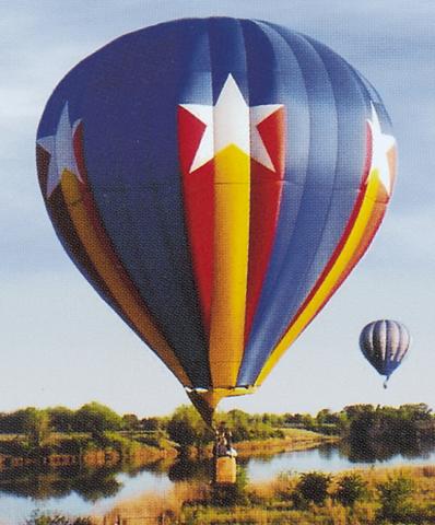 One of the balloons scheduled to lift off during the regatta during the Columbus Day Festival is Upon A Star piloted by Jon Pierce out of Douglass. Medicalodges is the sponsor.