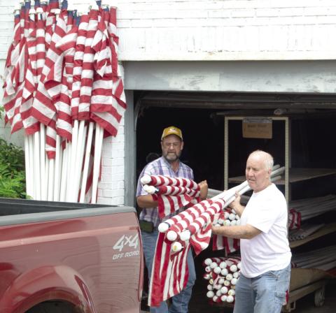 Nothing says Fourth of July more than an abundance of American Flags