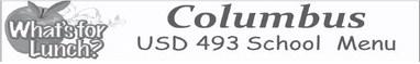 Columus USD 493 School Menus
