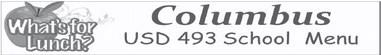 Columus USD 493 School Menus