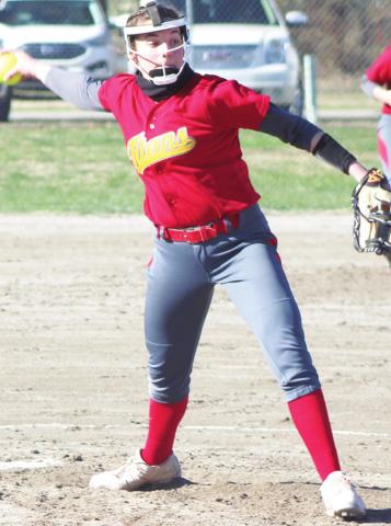 Saporito throws no-hitter in Lady Titan opener