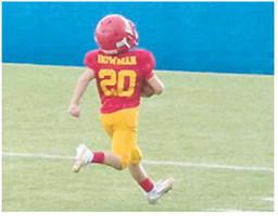 Baylor Bowman broke away for a 47-yard touchdown run in the 6-0, Titan Fifth/Sixth Grade win at Parsons, Saturday.