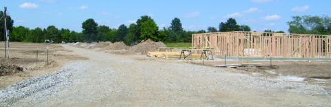 Construction is underway on the duplex development near Merle Evans Drive east of Cherry Creek Apartments. The duplex units are expected to be completed in the spring.