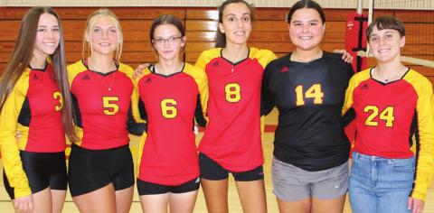 The Columbus Lady Titan Volleyball Team has strong leadership from the group of six seniors leading the 2021 team. Those seniors are: Grace Smith, Lexy Stone, Lily Mooney, Bianca Cevenini, Kate Zahm, and Emily Welch. The Lady Titan Varsity and JV open their season September 2 at Neodesha. First serve is at 4 p.m.