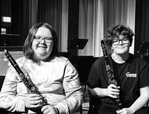 KMEA All-State 1-2-3-4A State Band Selections, Madi Richards, junior and Kate Holsinger, senior.
