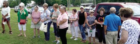 A large turnout of local citizens attended the ground breaking for the new hall of fame addition on Friday afternoon. The building will be a memorial to one of the Hall of Fame members, Anita McColm.