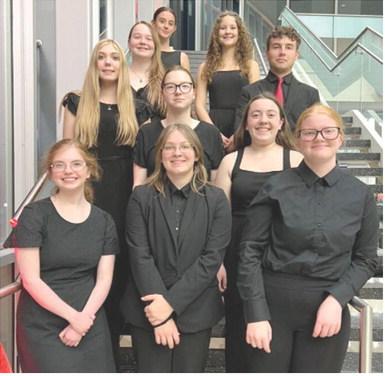Members of the Columbus Unified High School Concert Band