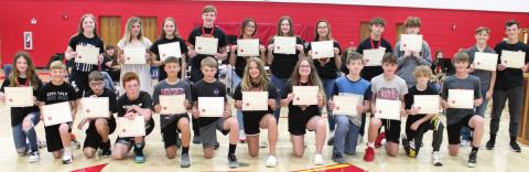 Central Junior High recognizes fitness award recipients