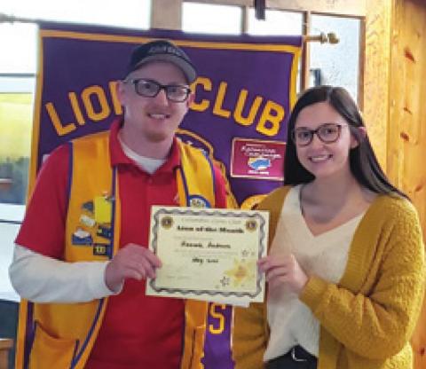 Hannah Andrews is May Lion of the month