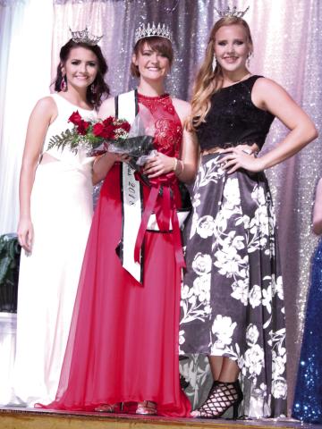 Former Miss Columbus candidates Abbey Peterson (Miss Columbus 2017) Morgan Cassidy (Miss Columbus 2018) and Anna Holman (Miss Columbus 2020)