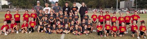 CUHS Players support Titan Flag Team