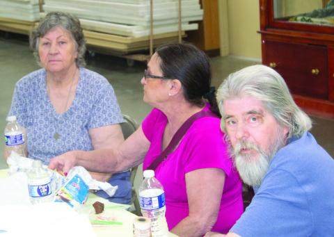 “It’s an awesome community,” said Nancy Herrenbruck as she attended the luncheon in Columbus, to benefit Charles and Nancy. The couple are well known in the 4-H horse community and St. Bridget’s Catholic Church in Scammon. Nancy is visiting with Fred and Vicky Davis during the luncheon.