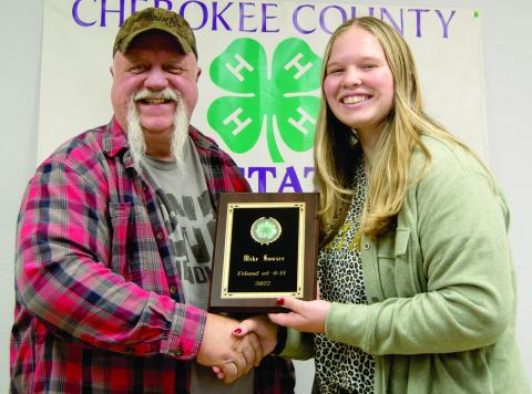 Awards presented at 4-H breakfast