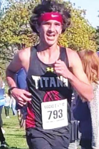 Trey Laurance, Senior State Cross Country Meet, 25th place