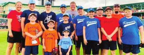 Baxter Springs Little League players had the opportunity to attend a Minor League game recently. Those traveling to Springfield to watch the Cardinals included Coach Kami Main, Brooks Walker, Isaiah Main, Braydon Wade, Coach Art Roberts, Bradley Wade, Riley Daniel, Coach Chris Sneed, Zane Sneed, Dexter Sneed, Caster Herrera, Weston Buck, Cole Parrish, Nathan Roberts Noah Creech. Photo from the Cardinals.