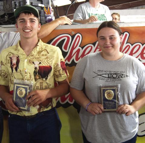 Winners in the Livestock Judging competition were announced during the awards ceremony held during the Cherokee County Fair. Grand Champion went to Trent Lacen and Reserve Champion was Kendel Root.