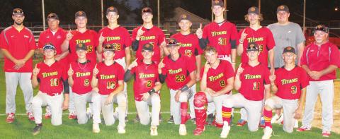 Titans sweep Rams for share of CNC League title