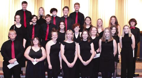 Members of Tri-M were recognized at the Columbus High School spring concert. They include Maddox Oschener, Lizzy Welch, Taryn Billings, Graci Major, Torey Tedlock, Anna Head, Riley Head, Gavin Benedict, Dylan Garrett Jessie Dietz, Korri Combs, Madi Richards, Emma Duling, Mallory Thompson, Carson Cobb, Bethany Johnson, Kate Holsinger, Adam Radlund, Cody Ediger, Casey Dietz, Chloe Rogers, Ruby Stover and JD Smith.