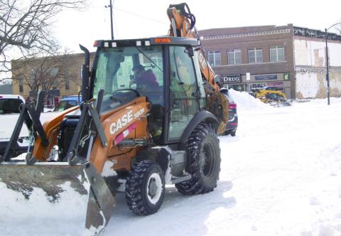 The road crews in the city had much of the snow off the roadways Wednesday. Despite the prediction of much more snow most folks think this was plenty.