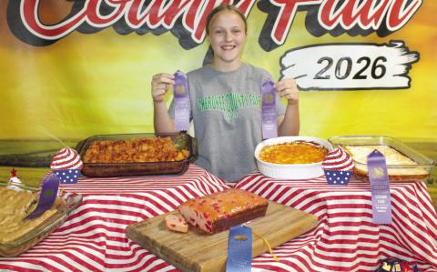 Allison Brown created a number of dishes to showcase her cooking skills at the food show held Monday, July 6.