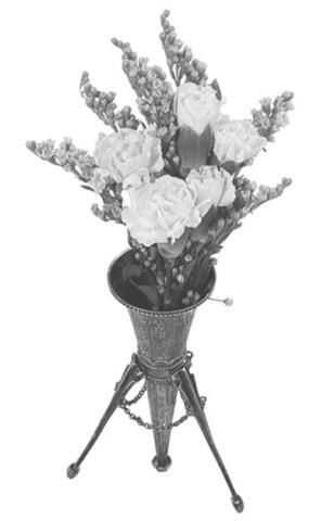 Funnel shaped posey holder fashionable accessory