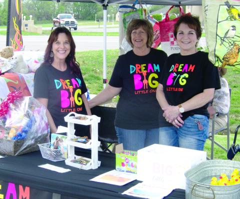 The Dream Big Little One booth was a popular stop at the show. It featured games, registering for door prizes and a duck pond game. Tess Watson, Patti Street and Lou Ann Nicoletti were working the booth.