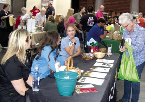The Columbus Chamber of Commerce Expo and Health Fair held Thursday in the State Theatre Event Center combined with the Farmers Market drew good attendance. Visitors found interesting information and some goodies being introduced locally.