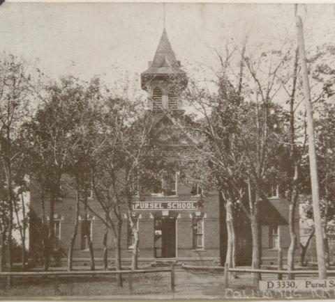The first high school in Columbus the Pursel School served as a junior high school, Park Elementary School and St. Rose Catholic School before it was demolished.