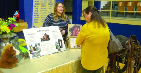 Young entrepreneurs showcased their business ideas at the recent fair at Riverton High School. Karlee McPhail, Riverton, placed second with her business JoJo’s Equine.