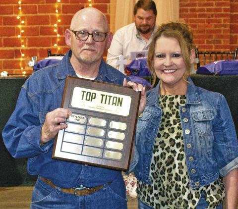 Steve Casey was the inaugural winner of the Top Titan award presented at a past Chamber banquet. Nominations are being accepted for the next Top Titan award.