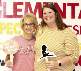 A supporter of St Jude Hospital where her late son was hospitalized Cindy Wells is ending her association with the annual fund raiser. Park Principal Anna Moser helped at this year’s event.