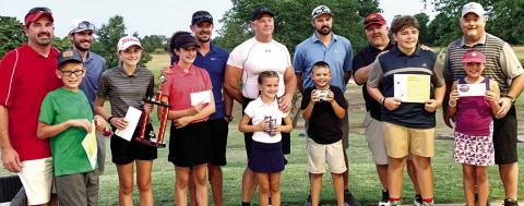 Jr Golf Youth-Adult Scramble winners
