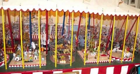 After more than 50 years in the Joplin Museum the Ned and Helen Aitchison scale model of the Ringling Brother’s Circus is coming home to Columbus, where the couple built the scale replica with Columbus native Merle Evans in the bandstand.