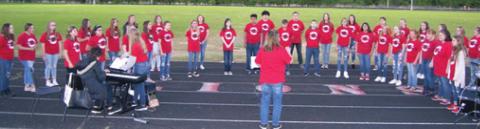 Members of the Baxter Springs Vocal music department