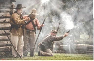 The 162nd anniversary of Quantrill’s Attack on Fort Blair will again be held on the grounds of the Baxter Springs Heritage Center and Museum. People will be dressed period costumes and there will be demonstrations and battle reenactments. Courtesy photo.