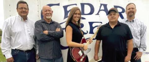 Cedar Creek will take the stage Wednesday night at the Cherokee County Fair.