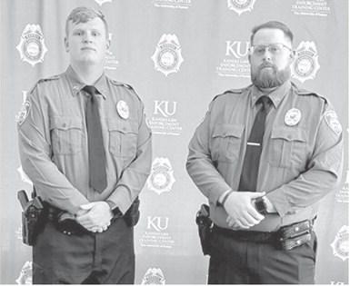 Two new faces join Baxter Springs Police Department, Zachary Frost and Alex Lovell just grauated from the law enfocement training academy. Courtesy photo.