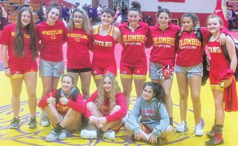 Lady Titan wrestling team opened season with win