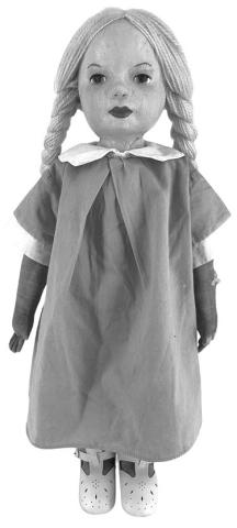 Cloth dolls like this one aren’t only toys; they are pieces of American history. They were made by hand in the 1930s and ‘40s by artisans who received training and employment from the Works Progress Administration. Photo Credit: Apple Tree Auction Center (c) 2025 by Cowles Syndicate Inc.