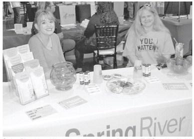 Spring River Mental Health had a booth at the Business EXPO and health fair held by the Columbus Chamber of Commerce. Local businesses and agencies presented information and discussed services with those in attendance.