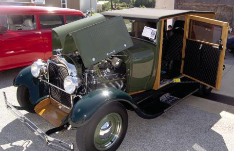 This 1929 Model A 2-door Sedan was entered in the Hot Rods and Hoses car show by Walter Noe in Scammon Saturday. There were a number unique vehicles on display.