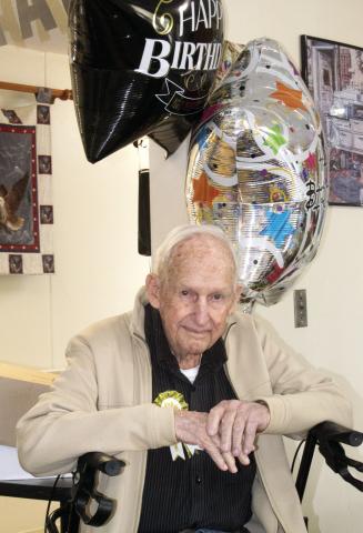 World War II veteran David “Pepper” Martin celebrated his 96th birthday Wednesday at Medicalodges in Columbus.