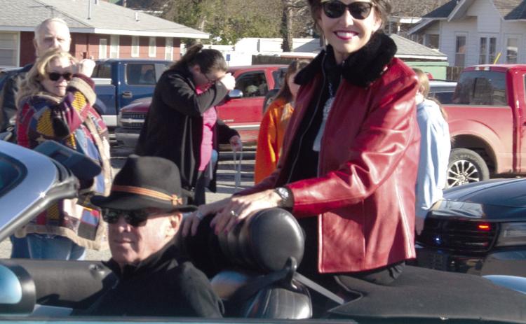 Serving as Grand Marshall of the Baxter Springs Christmas Parade was retired long time music teacher Mary Beth Smith. The parade was held Saturday December 7.