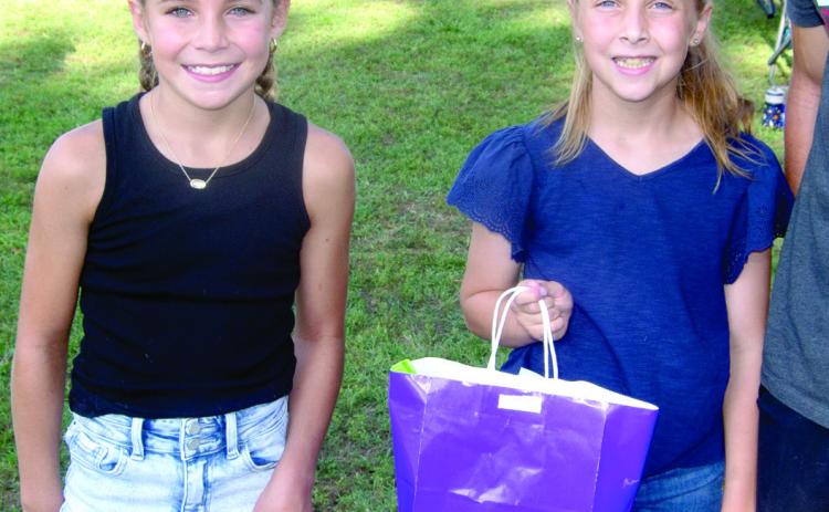 The Freedom Fest girls sack race competition in the seven to 12 division was won by Tyler Kirk and second place went to Lucy Zahm.